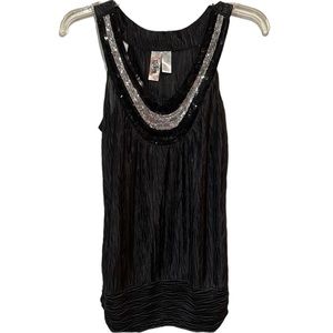 Juniors Dressy Tank Top w/ Sequins